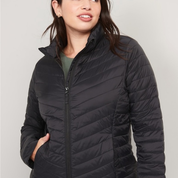 Old Navy XXL Black Water Resistant Packable Puffer Jacket for Women - Picture 3 of 13